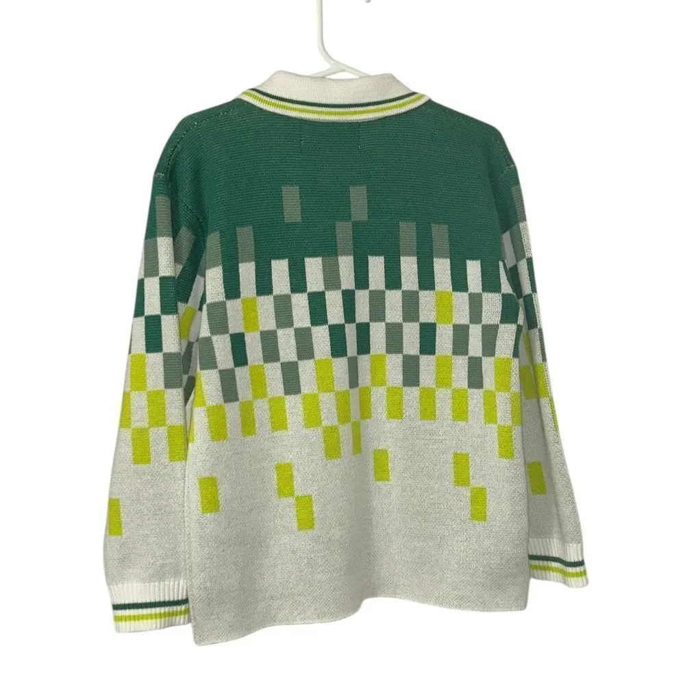 Old Navy Boys Long-sleeve Green/White Soccer Sweater(Size 5T)